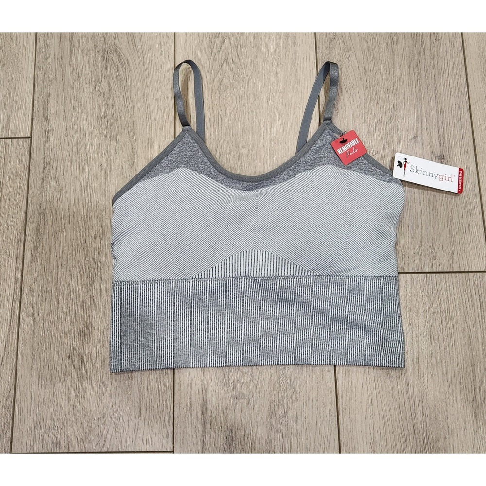 Skinnygirl Shaping Seamless Cami Braletta L Removable Pads Adjustable Straps NWT